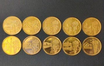 Olympische Spelen - Colección completa Monedas Oro 22k -, Nieuw