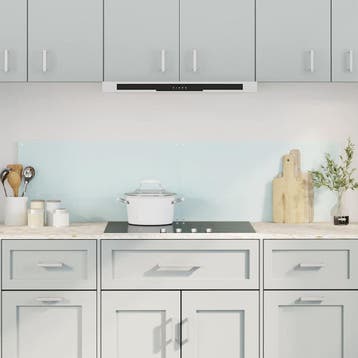 vidaXL Spatschermen keuken 2 st 80x40 cm gehard glas wit, Verzenden