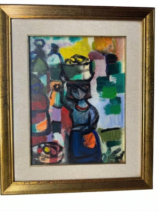 Manlio Sarra (1909-1986) - Donna ciociara, Antiek en Kunst, Kunst | Schilderijen | Klassiek