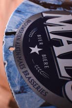 Emaille bord - XL Maes Bier Cafe des Potes; commercieel