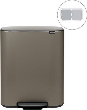 Brabantia Bo Prullenbak - 2 x 30 liter — nieuw, Verzenden