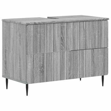 vidaXL Wastafel kabinet voor de badkamer ZWOLLE Grijs Sonoma, Verzenden