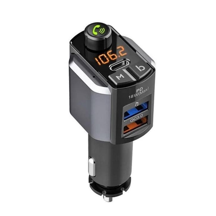DrPhone BC29 – Bluetooth 5.0 FM-Transmitter - Handsfree, Telecommunicatie, Carkits, Nieuw, Verzenden