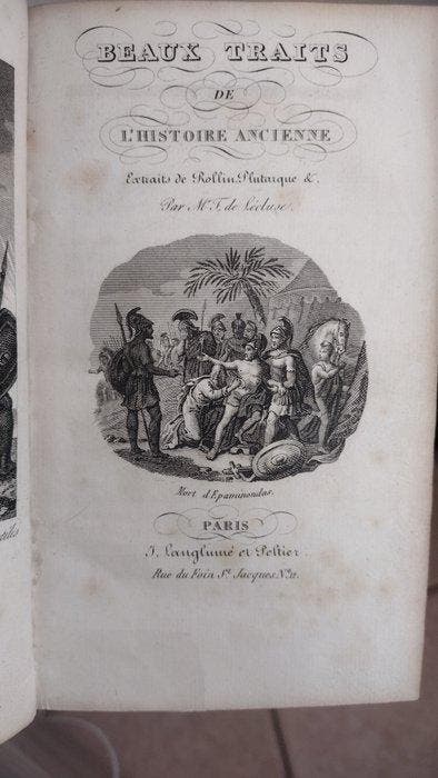 Fleury de Lecluse/L.A. Parravicini - Beaux traits de, Antiek en Kunst, Antiek | Boeken en Manuscripten