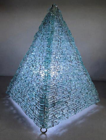 artigianale - Tafellamp - Glas, IJzer - Tao Brutalistische