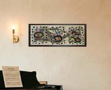 Joan Miro (1893-1983), after - Grande Lithographie triple