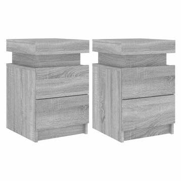 Lot 2 tables de chevet LED - Jusqua epuisement du stock, Maison & Meubles, Verzenden