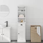 vidaXL Badkamermeubel Set met lade VIGO 2 pcs Wit en Antiek, Verzenden, Nieuw