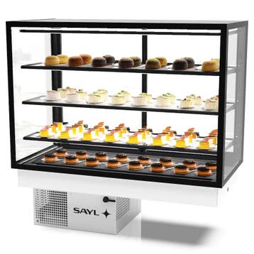 Drop-In Koelvitrine | INTEGRA | Zwart | +2°C/+6°C |, Verzenden, Nieuw in verpakking