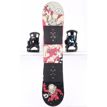 120 kinder snowboard BURTON LTR, black/red/grey, woodcore, R, Sport en Fitness, Verzenden, Gebruikt