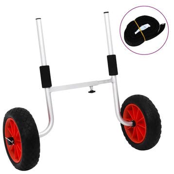 vidaXL Kajaktrolley 90 kg aluminium, Verzenden