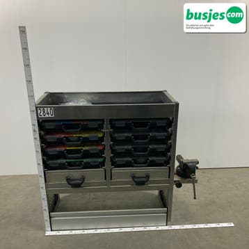 Aluca bedrijfswageninrichting 1010x420x1050mm (2840), Verzenden