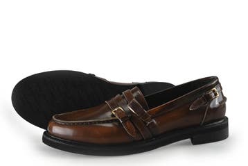 Stefano Lauran Loafers in maat 39 Bruin, Kleding | Dames, Schoenen, Bruin, Verzenden, Overige typen, Zo goed als nieuw