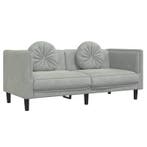 fluwelen bank lichtgrijs | Tweede kansje, OP = OP, Verzenden, 150 tot 200 cm, Tweepersoons, 75 tot 100 cm