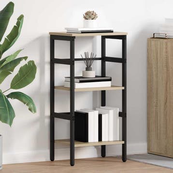vidaXL Boekenplank 2-laags 40 x 29.5 x 115 cm Bewerkt hout, Verzenden, Nieuw