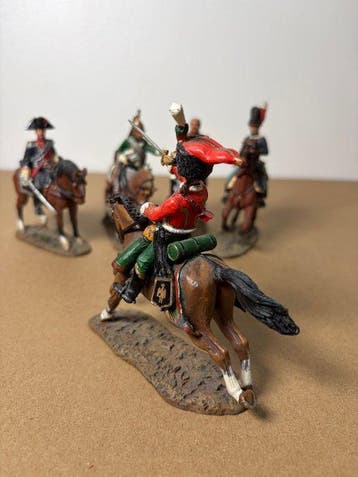 Themacollectie - 5 figurines van Napoleontische cavalerie in, Nieuw