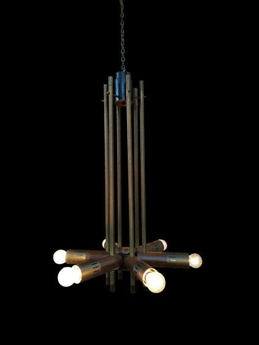 Esperia - Angelo Brotto - Plafondlamp - Kroonluchter met zes, Antiek en Kunst, Antiek | Verlichting