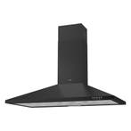 Wanddampkap Piramide - Zwart - 450 m³/h - CENDO BMB5390PDZ, Wandschouwkap, Recirculatie, Verzenden, Nieuw