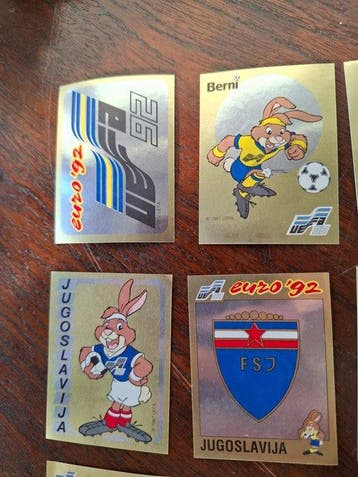 Panini Euro 92 - Shiny Emblems (21/21) Complete losse, Nieuw