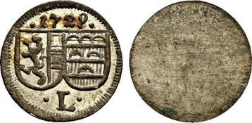 Einseitiger Pfennig 1729 Salzburg Erzbistum: Leopold Anto..., Verzenden, België
