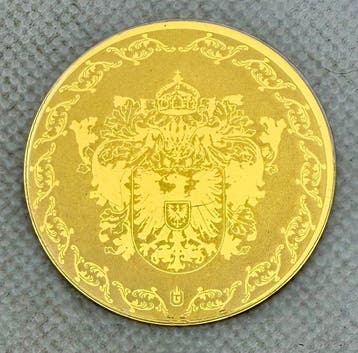 Duitsland. Deutsches Kaiserreich , oro 1/200 Oz (.999), Postzegels en Munten