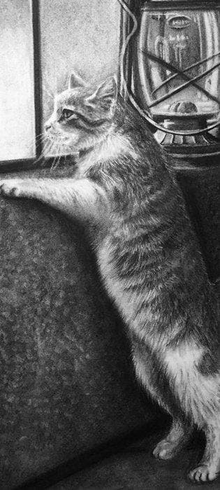 Yevhen Karpenko - Lighthouse keepers assistant, Antiek en Kunst, Kunst | Designobjecten