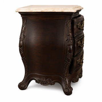 Ladekast - Satijnhout - Commode Louis XV, 19e eeuw, Antiquités & Art