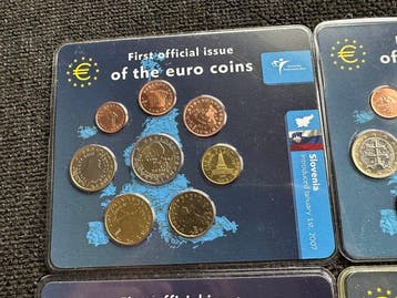 Europe. Series 1 Cent - 2 Euro 2007/2014 (7 Items) (Sans