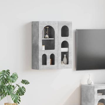vidaXL Hangkast ELST Betongrijs 59 x 20 x 71,5 cm Bewerkt, Verzenden