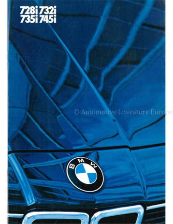 1984 BMW 7 SERIE BROCHURE NEDERLANDS