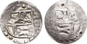 Schuesselpfennig Salm-dhaun Adolf Heinrich 1557-1606, Verzenden, België