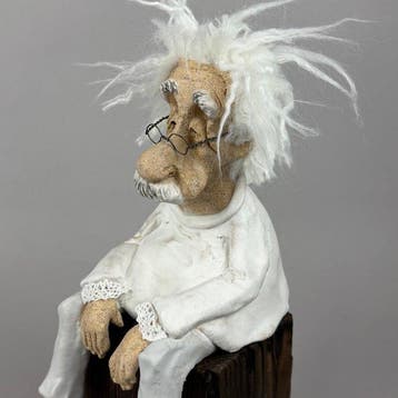 Anna Em - LARGE -Albert Einstein…. hand made