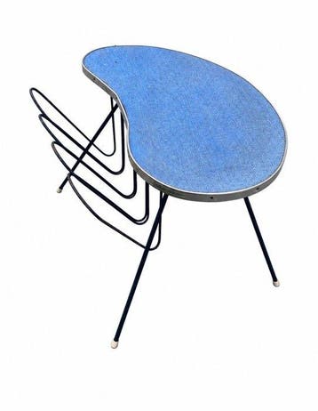 Table dappoint - Bois, Métal - Table d’appoint vintage des