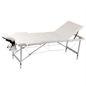 vidaXL Inklapbare massagetafel 3 zones met aluminium frame, Sport en Fitness, Verzenden, Nieuw