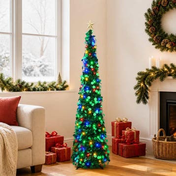 vidaXL Pop-up led-kerstboom met sterrentopper 120 cm 50, Verzenden, Nieuw