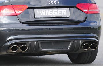 Rieger Einddemper geschikt voor Audi A5 4Zyl Ø55mm overstrom, Auto-onderdelen, Verzenden, Nieuw, Audi