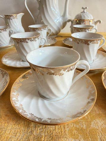 Compagnie NATIONALE PORCELAINE - CNP - Koffieservies (23) -