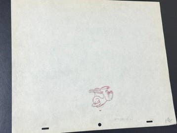 Dixieland Droopy (1954) - 1 Originele animatietekening van