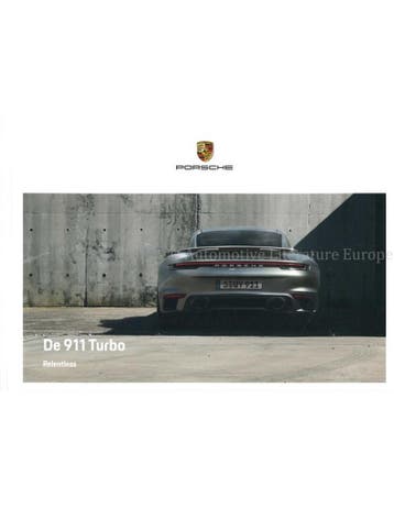 2022 PORSCHE 911 TURBO HARDCOVER BROCHURE NEDERLANDS