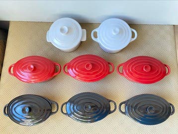 Style Le Creuset - Braadpan (8) - emaille keramiek, Antiek en Kunst