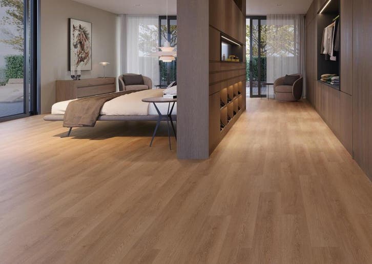 SPC Klikvloer PietraCore Zenon Houtlook Sand Eiken 18x122, Doe-het-zelf en Bouw, Tegels, Minder dan 20 cm, 60 cm of meer, 10 m² of meer