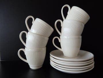 Wedgwood - Tasse et soucoupe (6) - Windsor - Porcelaine