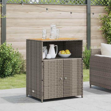 vidaXL Kast met plank Grijs 70 x 50 x 87 cm Polyester en, Verzenden