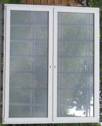 pvc terrasraam , raam , chassis , venster 196 x 234 wit, Kunststof, Deurkozijn, Nieuw, Ophalen of Verzenden