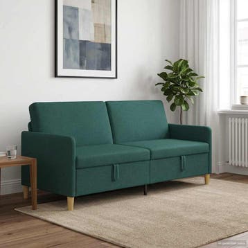 vidaXL Sofa met Opbergruimte Donkergroen 192 x 78 x 87 cm, Verzenden, Nieuw