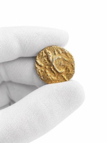 Kashmir India. Vinayaditya. Dinar 5th Century, Postzegels en Munten, Munten | Europa | Niet-Euromunten