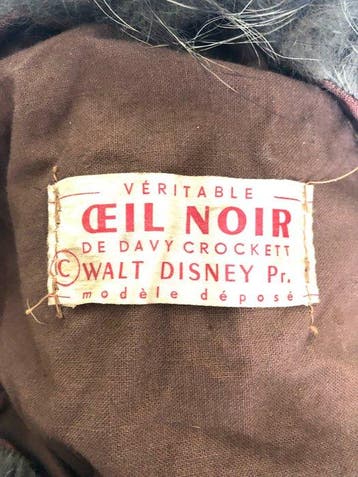 Davy Crockett - 1 kostuumhoed - Walt Disney Pr. - 1950, Nieuw