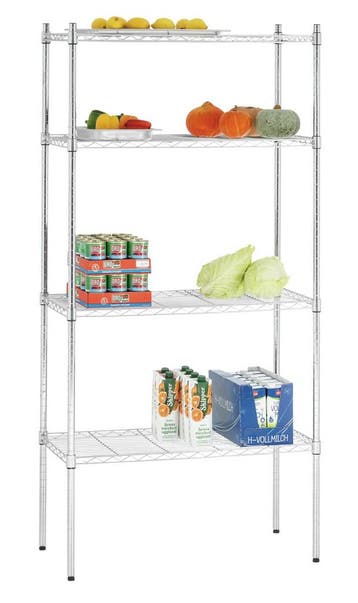 Staand Rek | 4 Roosterschappen | 900x450mm | 80kg Per Schap, Verzenden, Nieuw in verpakking