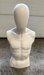 Paspop, Etalagepop Man, B37 x D28 x H81cm, wit