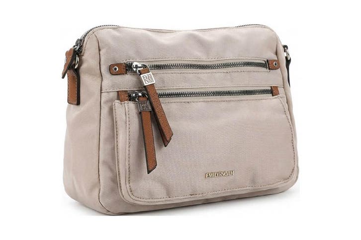 Emily & Noah Schoudertas Beige, Handtassen en Accessoires, Tassen | Damestassen, Beige, Zo goed als nieuw, Verzenden